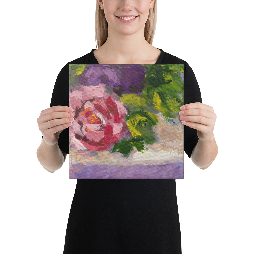 Resting Rose 12" x 12" - Image 3