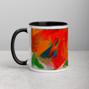 Sunflower & Blue Vase Mug