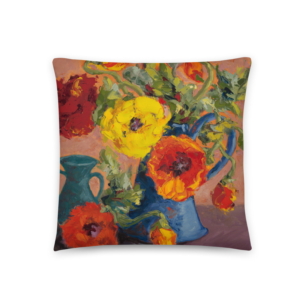 Poppies #6 Basic Pillow