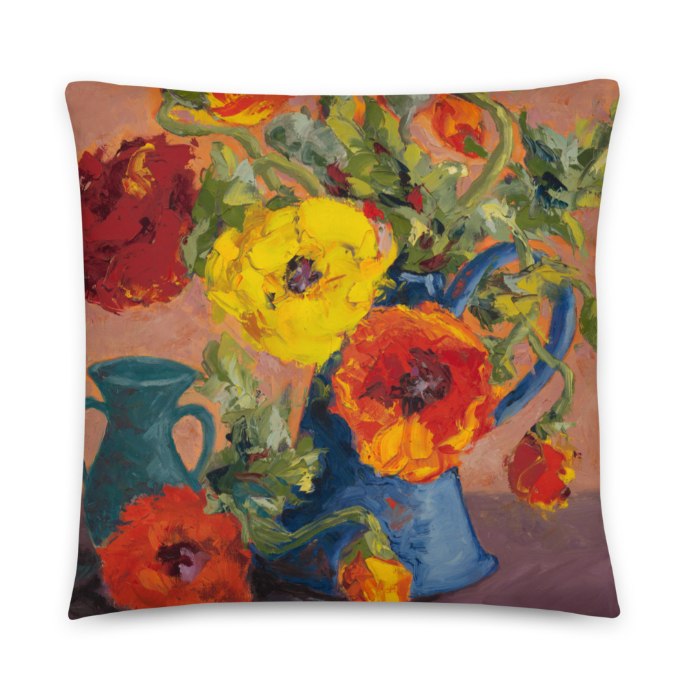 Poppies #6 Basic Pillow - Image 5