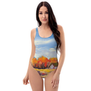 Western Wilderness One-Piece Swimsuit