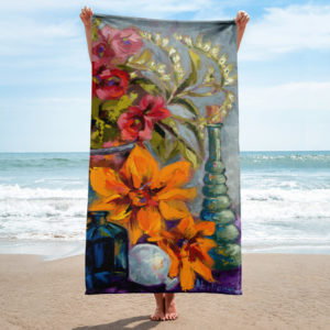 Perfume Bottle Beach Towel