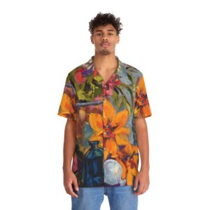 Perfume Bottle Men's Hawaiian Shirt (AOP)