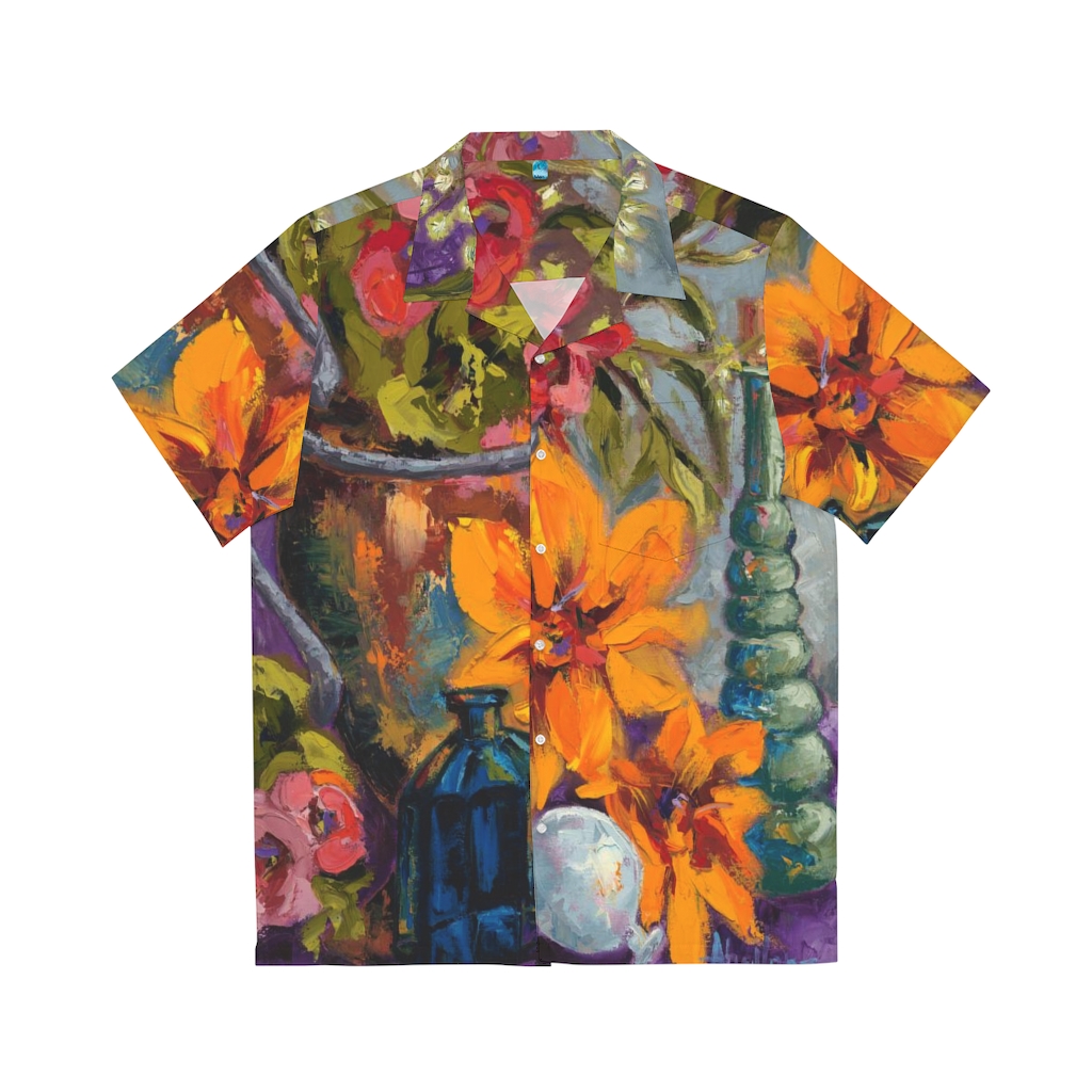 Perfume Bottle Men's Hawaiian Shirt (AOP) - Image 2