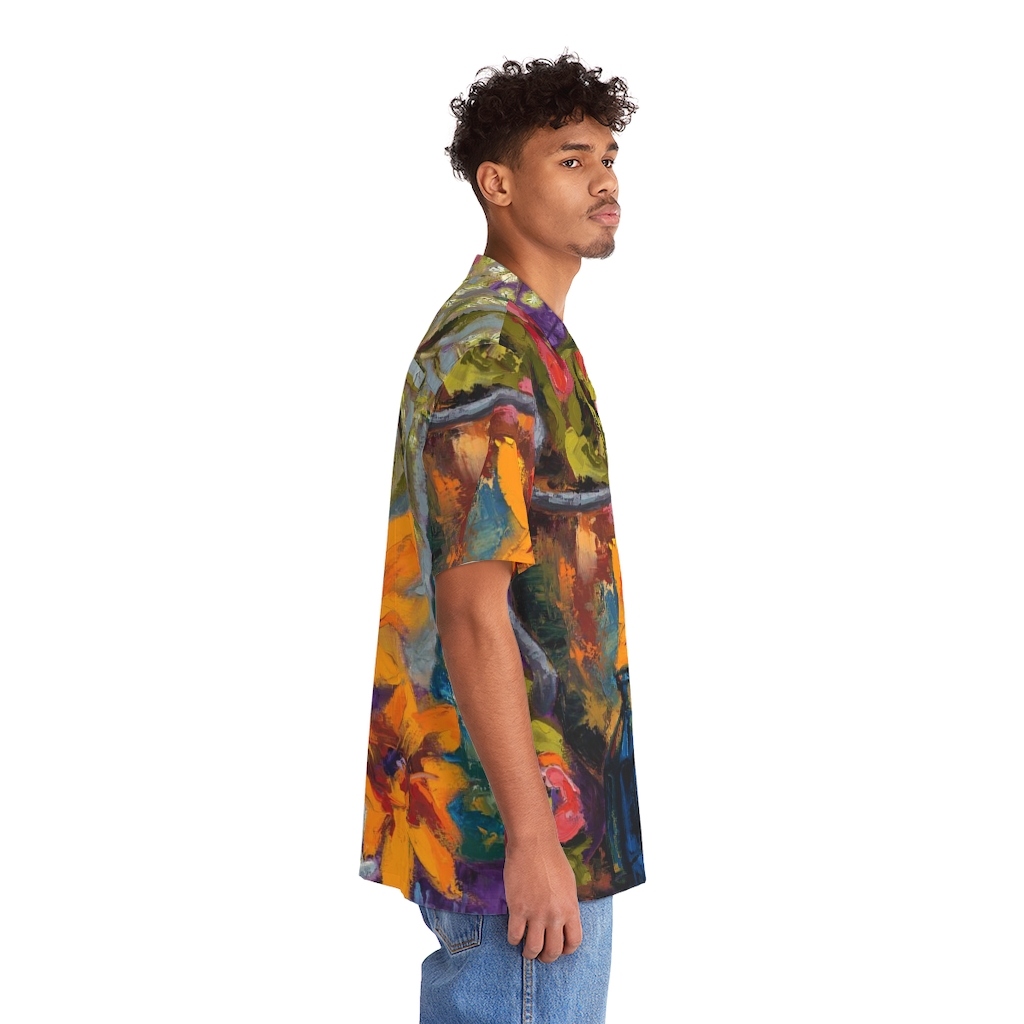 Perfume Bottle Men's Hawaiian Shirt (AOP) - Image 5