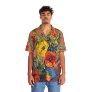 Poppies #6 Men's Hawaiian Shirt