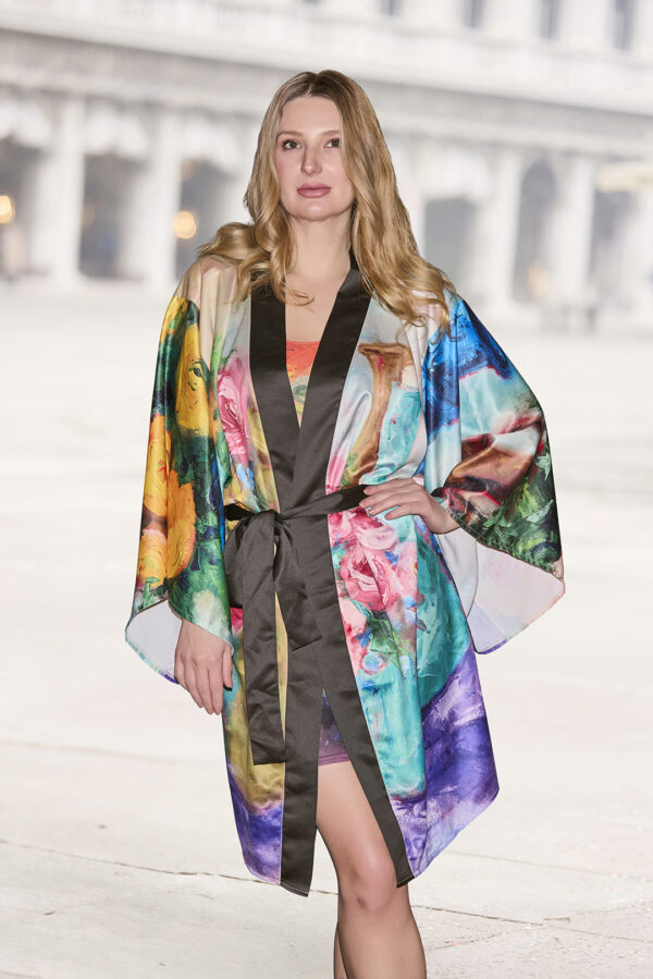 If Long Sleeve Kimono Robe