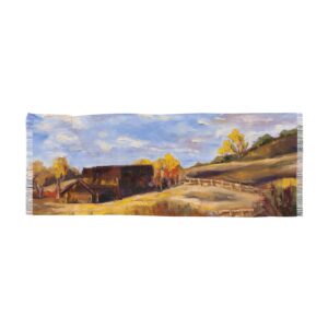 “Montana No. 2” Art Scarf – Lightweight, Vibrant, and Elegant Statement Piece